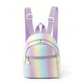 Rainbow Quilted Mini Backpack