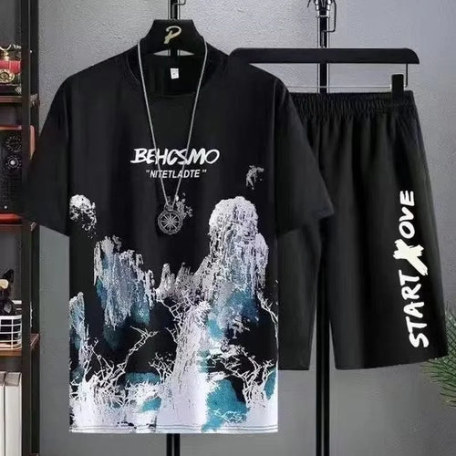 Behosmo Nitetladte Graphic Tee & Shorts Set