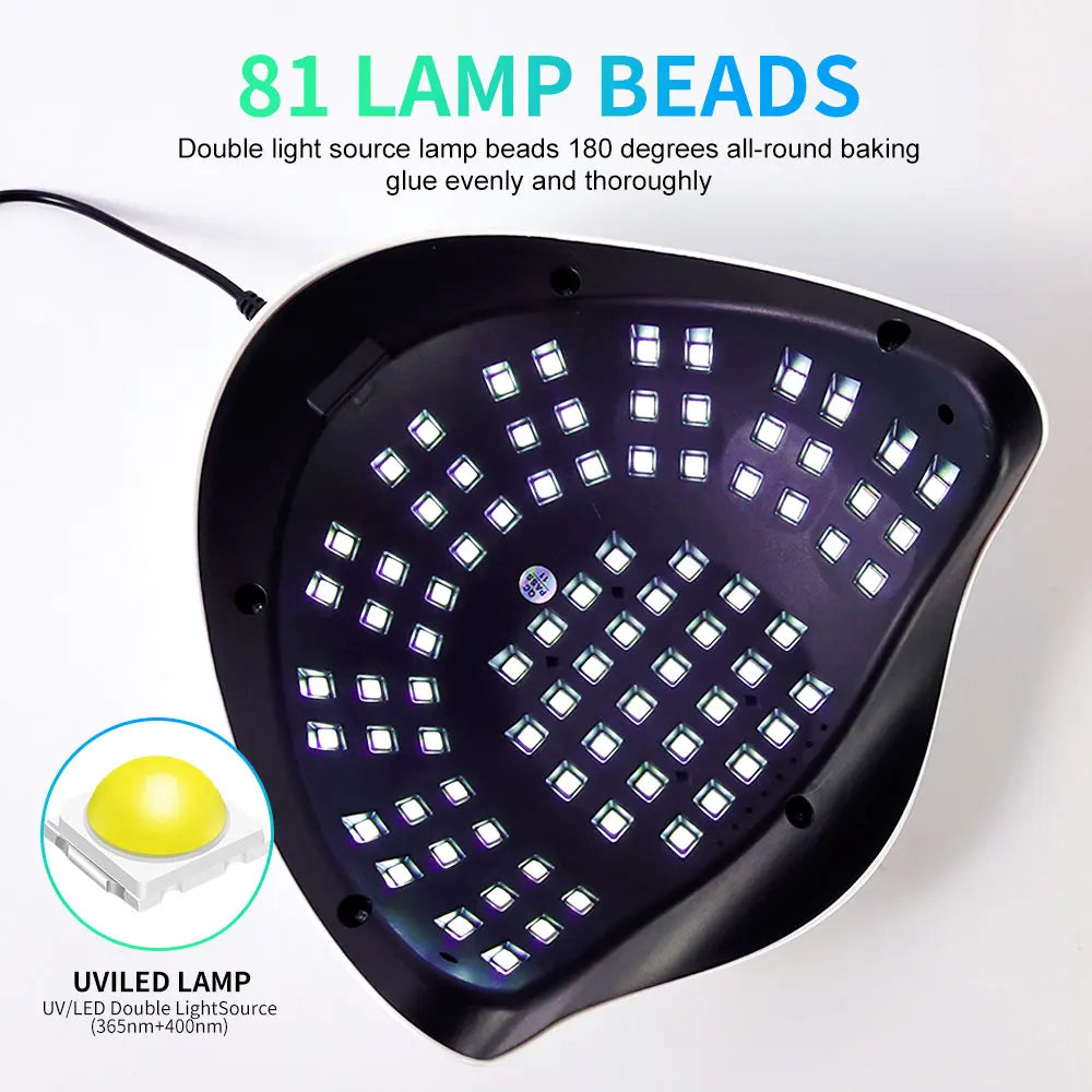 SUN X25 MAX UV/LED Nail Lamp – 81 LEDs, 4 Timer Settings