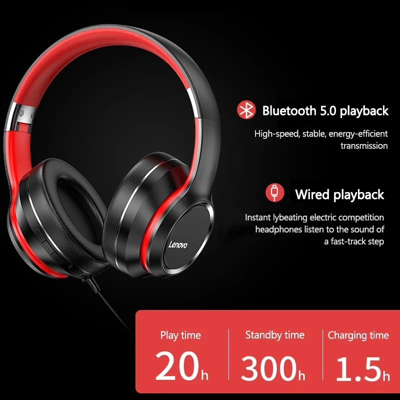 Lenovo Wireless Bluetooth Headphones